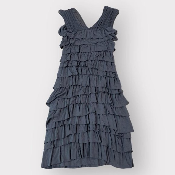 Bailey 44 Bodycon Dress Women’s Size Small Gray Layered Midi Sleeveless - Picture 4 of 5